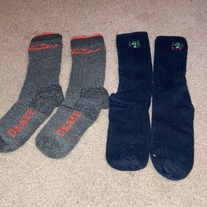 Drake Charcoal and Navy Athletic Socks